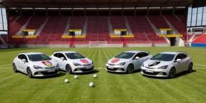 Opel in der Bundesliga - Fortuna Düsseldorf Bayer Leverkusen Mainz 05 und SC Freiburg