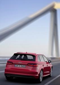 Der neue Audi A3 Sportback 2013 hinten Der neue Audi A3 Sportback 2013 hinten