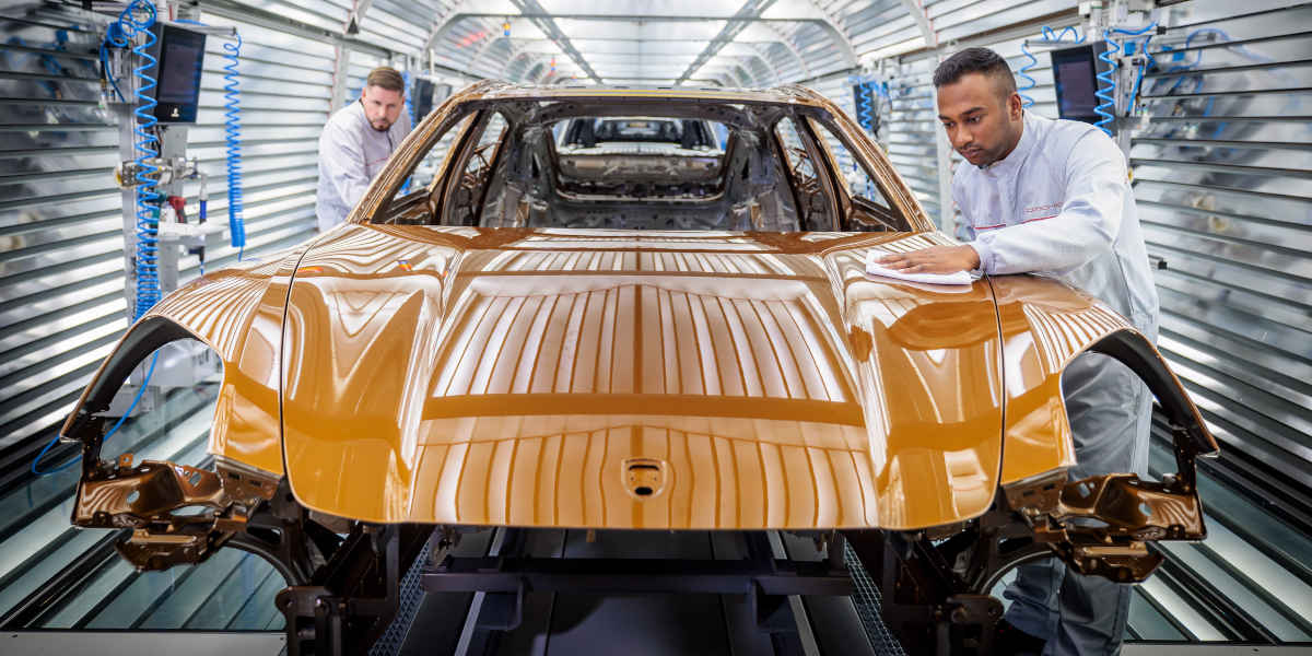 Porsche Lack Werk Produktion